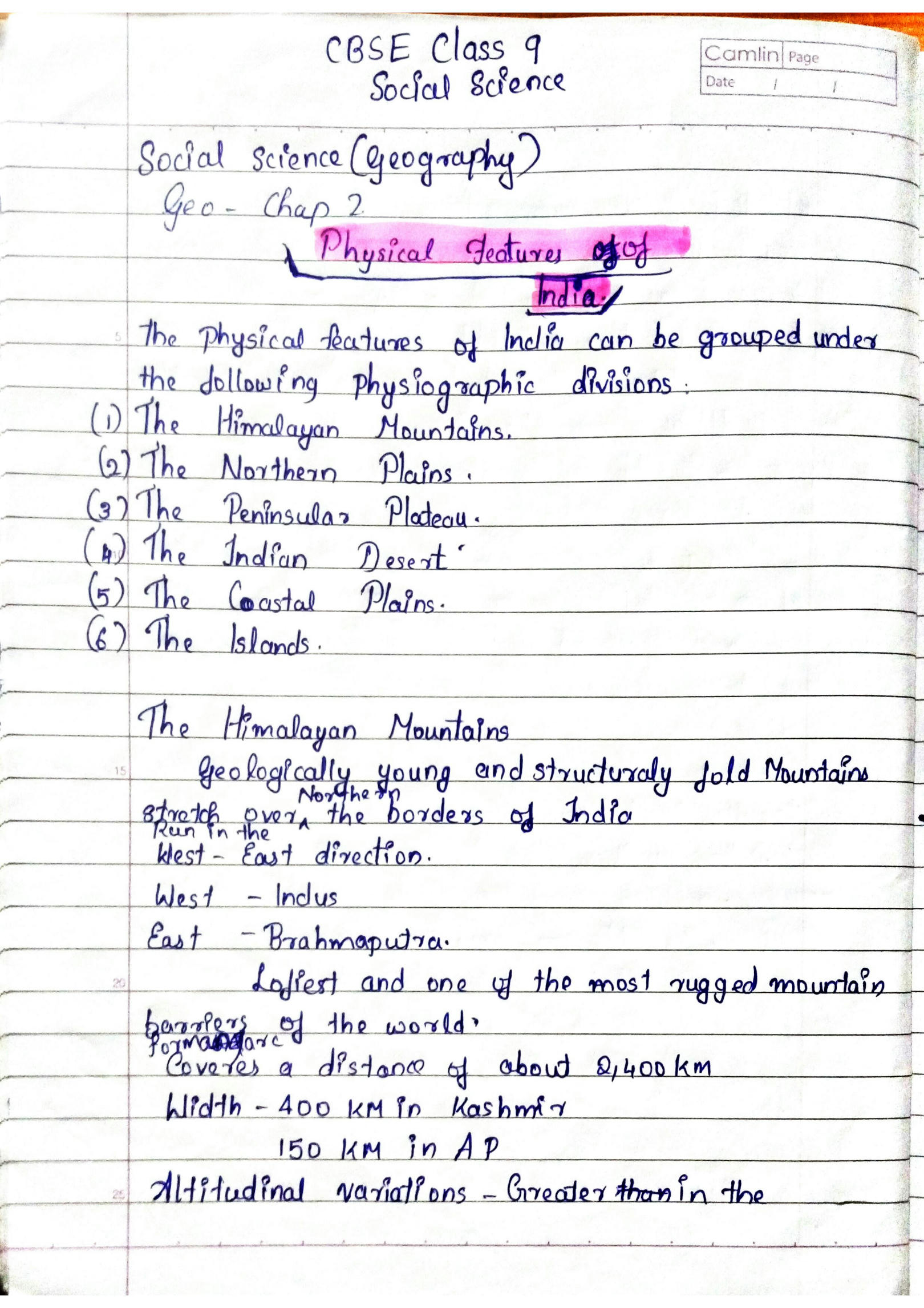 Difference Between Young And Old Fold Mountains Class 6